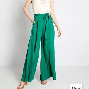 Jade Green Wide Leg - ModCloth/Collectiff Pants